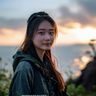 苏子涵海边摄影师专业头像，户外自然光拍摄
